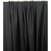 Coupon Lainage Tailleur 100 % Laine Vierge Chiné Noir / Choco 60 cm x 158 cm