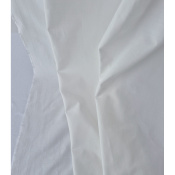Tissu Popeline Coton BIO / Lyocell Jacquard Lait