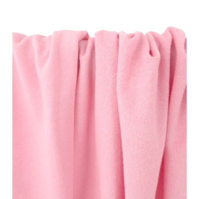 Tissu Maille Jersey Eponge 100 % Coton Rose