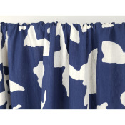 Tissu Ripstop 100 % Coton Graphique Bleu