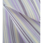 Tissu Voile de Coton Rayures Butter Yellow & Parme