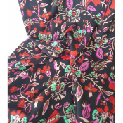 Tissu Voile de Viscose Ecovero Boho Flowers