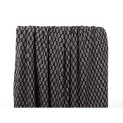 Coupon Voile de Viscose Ethnique Noir 80 cm x 144 cm