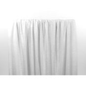 Coupon Maille Jersey 100 % Lin Blanc 50 cm x 110 cm