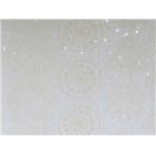 Tissu Mesh Elastique Brodé avec Sequins Transparent