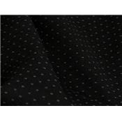 Tissu Maille Milano Bi-Stretch Lourde Noir Motif Jacquard