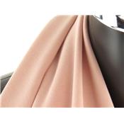 Tissu Sergé Viscose Lavé Rose Nude