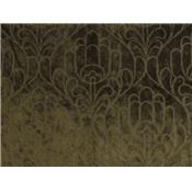 Tissu Velours Jacquard Floral Olive