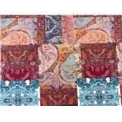 Tissu Jersey Viscose / Elasthanne Imprimé Patchwork