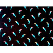 Tissu Voile de Viscose Imprimé Toucans