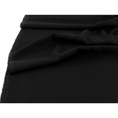 Tissu Crepe Satin Lourd Noir