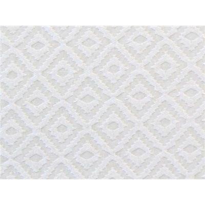Tissu Jacquard Blanc Motifs Losanges
