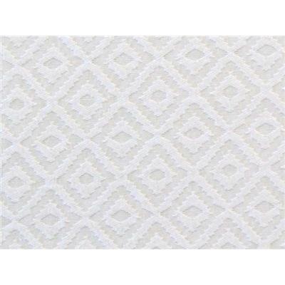 Tissu Jacquard Blanc Motifs Losanges