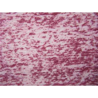 Tissu Jersey Dévorée Coton / Polyester Bordeaux