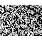 Tissu Jersey Coton / Polyester Imprimé Fleurs Tropicales