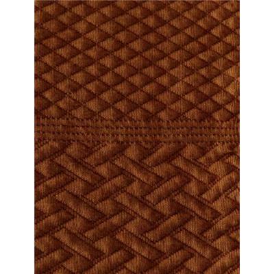 Tissu Jersey Matelassé Cognac Foncé Motif Graphiques
