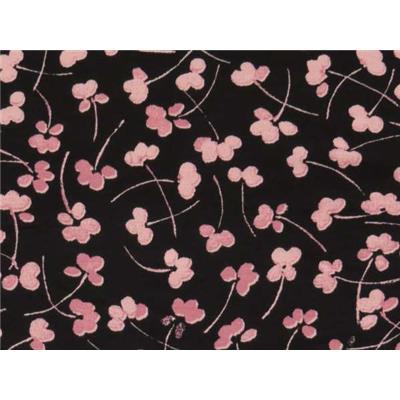 Tissu Jersey Viscose / Elasthanne Imprimé Fleur Japonisante