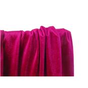 Tissu Maille Velours Lisse Fuchsia