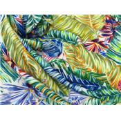 Tissu Jersey Léger Feuillage Tropical