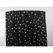 Tissu Crepe EVA Noir & Blanc Pretty Dots