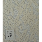 Tissu Guipure Mélange Coton Grattée Daisy