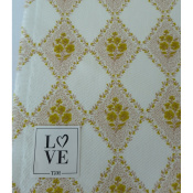 Tissu Sergé Lourd JON 100 % Coton Argyle Flowers