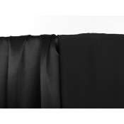 Tissu Crepe Satin 100 % Viscose Noir