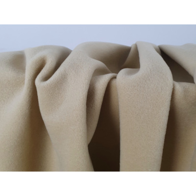 Tissu Lainage Laine / Angora Beige