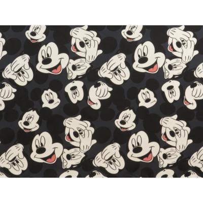 Tissu Maille Jersey Mickey Anthracite