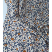 Tissu Satin de Viscose Jacquard Vivid Flowers