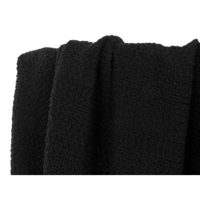 Tissu Tweed Look Maille MAE Noir