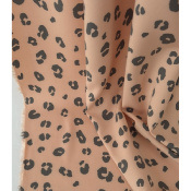 Tissu Twill de Viscose LEO Rose & Gris