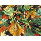 Tissu Sergé Viscose Abstract Flower TSM x Jolies Bobines