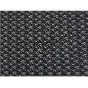Tissu Jersey Coton / Viscose Imprimé Fleurs Noir / Gris