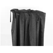 Tissu Denim Noir / Lurex Argent Réversible
