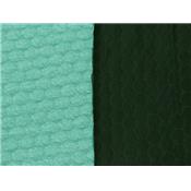 Tissu Maille Matelassé " Pois " Vert Bleu