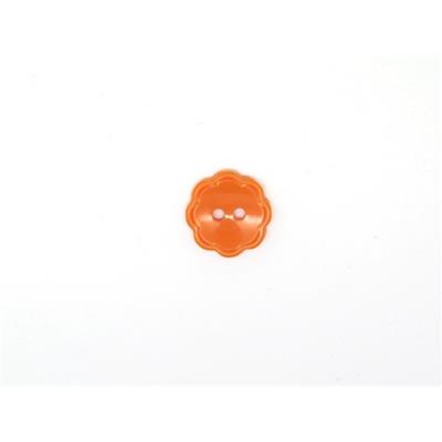 Boutons Fleurs Orange 15 mm