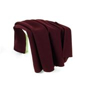 Coupon Lainage Mélange Laine Bordeaux 90 cm x 150 cm 