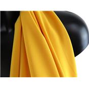 Tissu Crepe PORTO Jaune Bouton d'Or