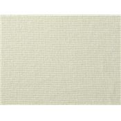 Tissu Maille Effet Nid d'Abeille Beige / Rayure Doré