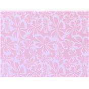 Tissu Jersey 100 % Coton Rose Imprimé Hibiscus