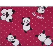 Tissu Maille Interlock "Hug Me" Panda