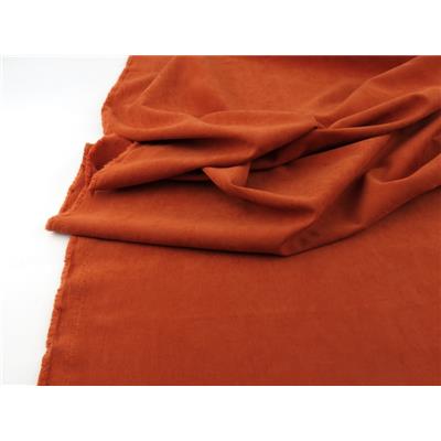 Tissu " Effet " Cupro Terracotta Marbré