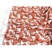 Tissu Jersey FUJI Flamants Roses