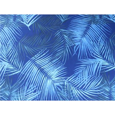 Coupon Jersey Polyester / Viscose Imprimé Feuilles de Palmiers 60 cm x 170 cm
