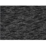 Tissu Molleton Anthracite Chiné Noir