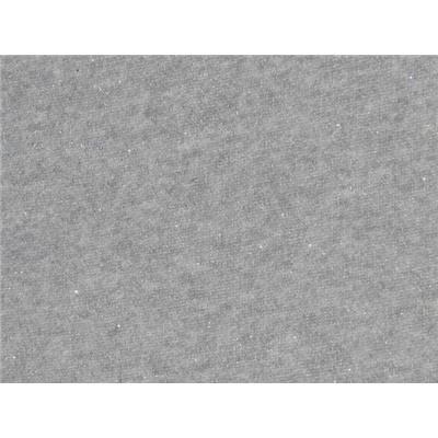 Tissu Molleton Gris Chiné / Lurex Argent