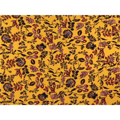 Tissu Voile de Viscose Bohème Moutarde