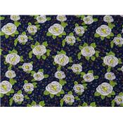 Tissu Jersey Viscose / Elasthanne Imprimé Fleurs Vintage