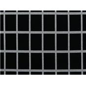 Tissu Maille Milano Carreaux Fenêtres Noir